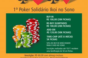 cartaz poker solidario